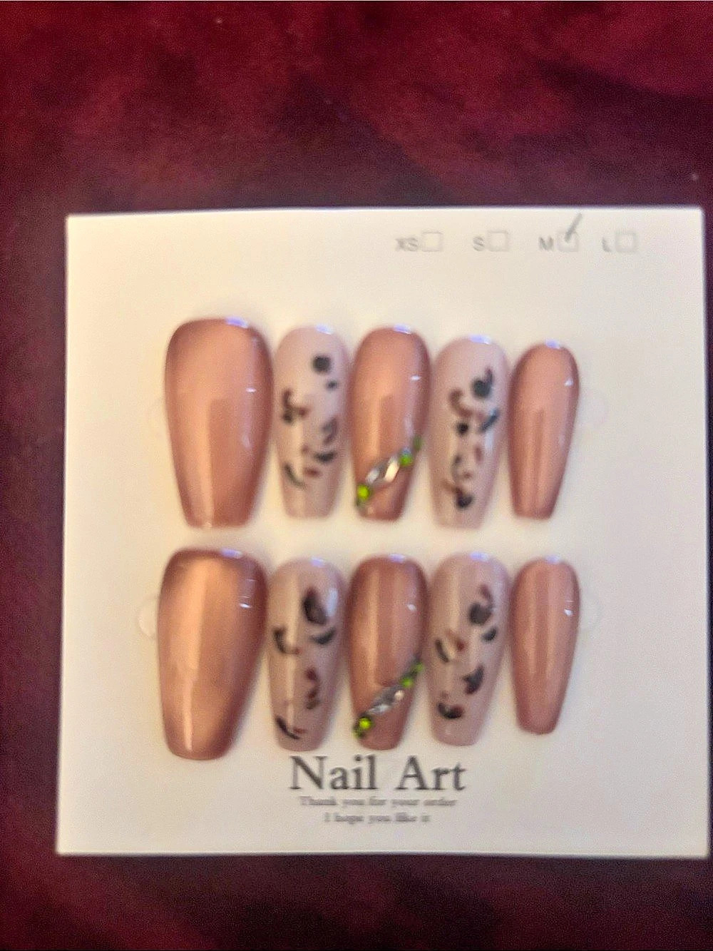 Pink & Brown Animal Print Press-On Nails